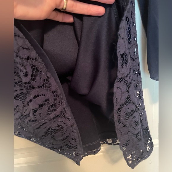 ASOS Lace navy blue dress size S - Picture 7 of 11